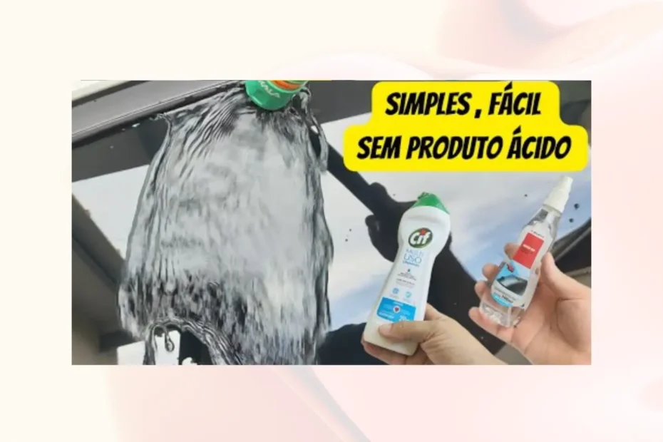 COMO REMOVER MARCA DE AGUA do vidro