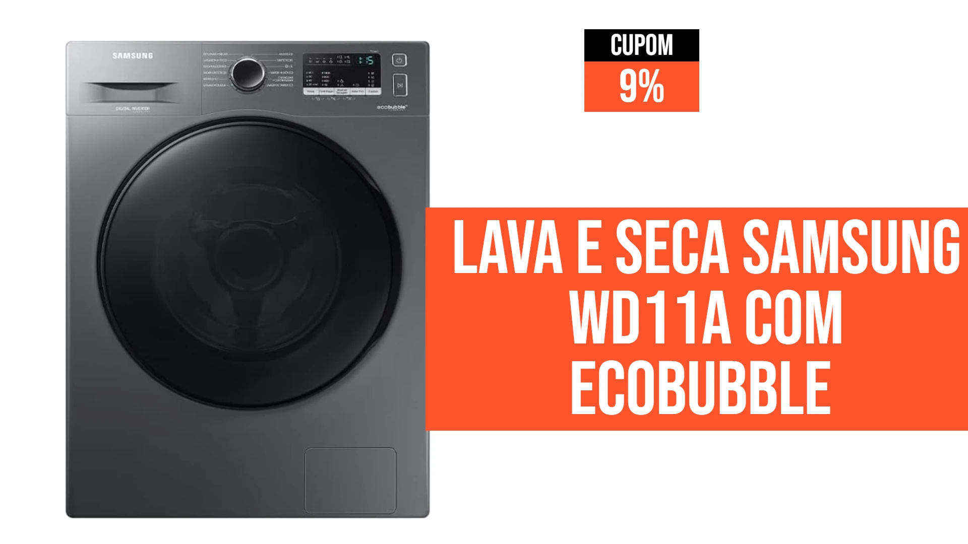 Lava e Seca Samsung WD11A com Ecobubble