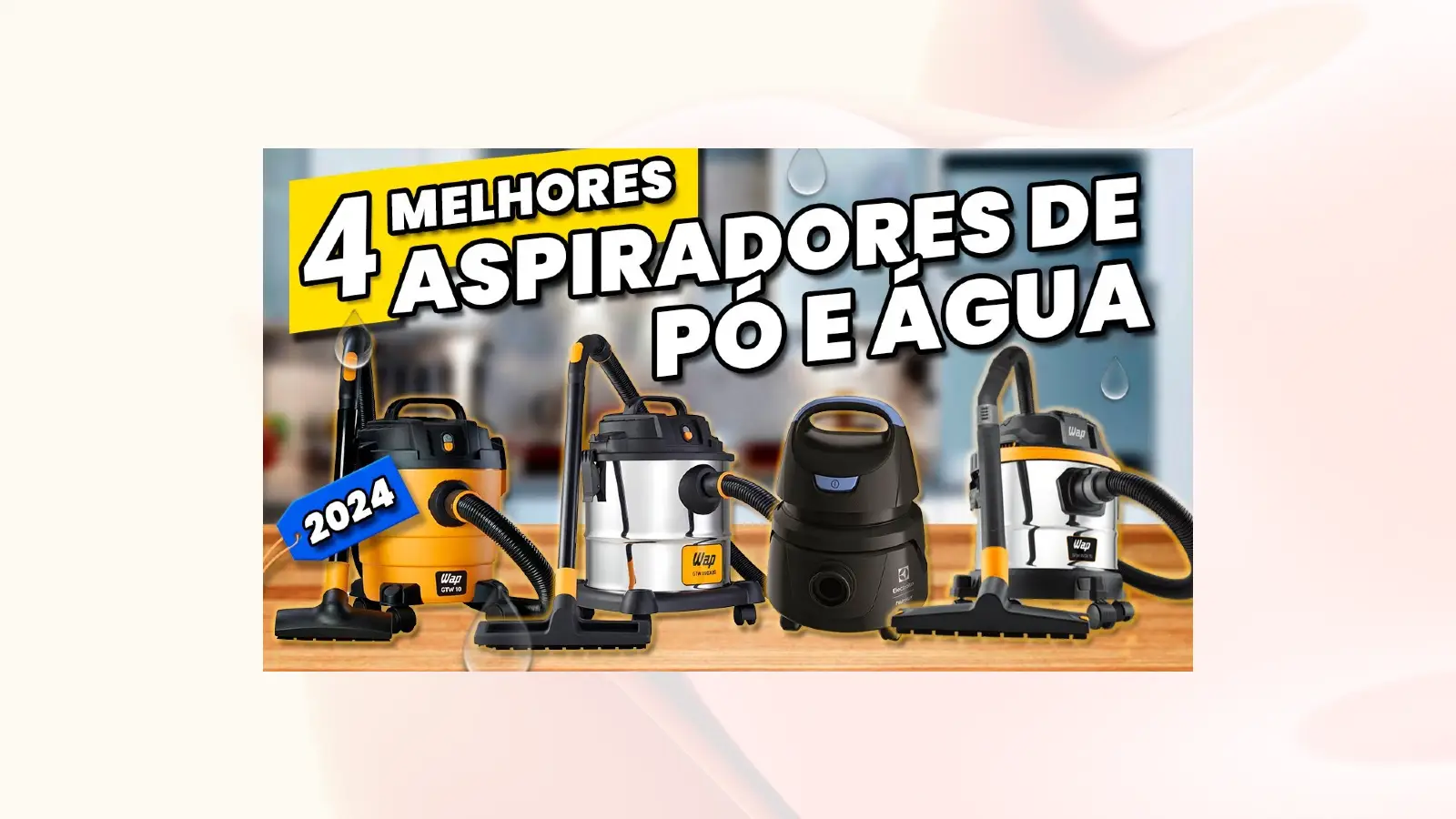 MELHOR ASPIRADOR DE PÓ E ÁGUA de 2024! (Melhores Aspiradores de Pó e ...