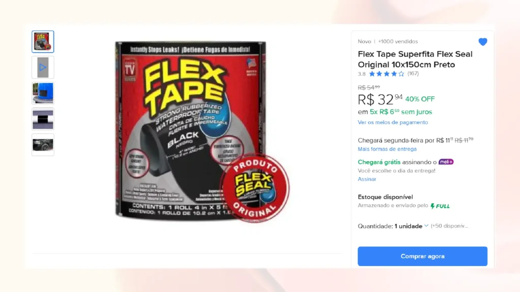 flex tape é boa?